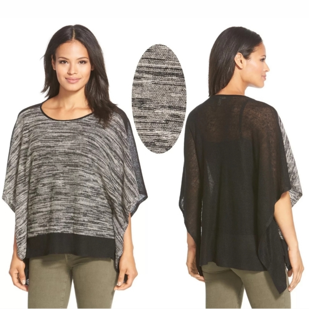 Eileen Fisher | Organic Linen Colorblock Poncho